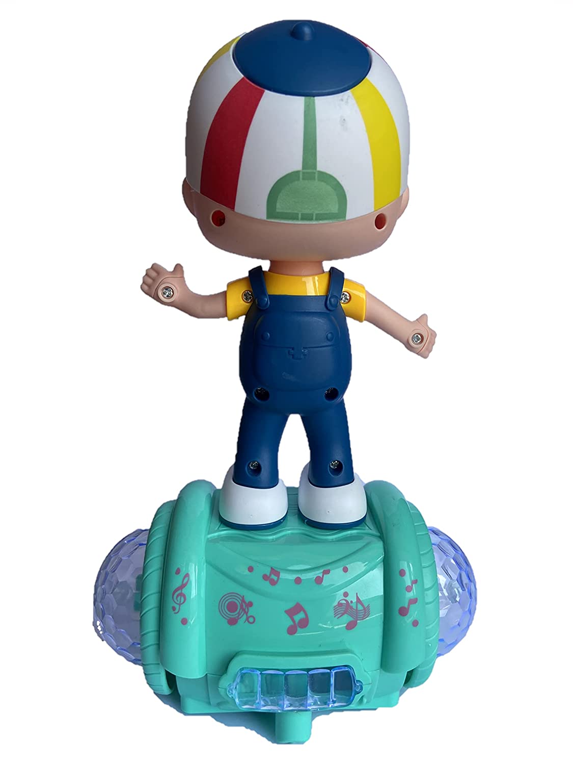 Goyal's 360 Degree Rotating Musical Dancing Toy with Attractive Multi Color Flashing Lights (Fashion Boy)