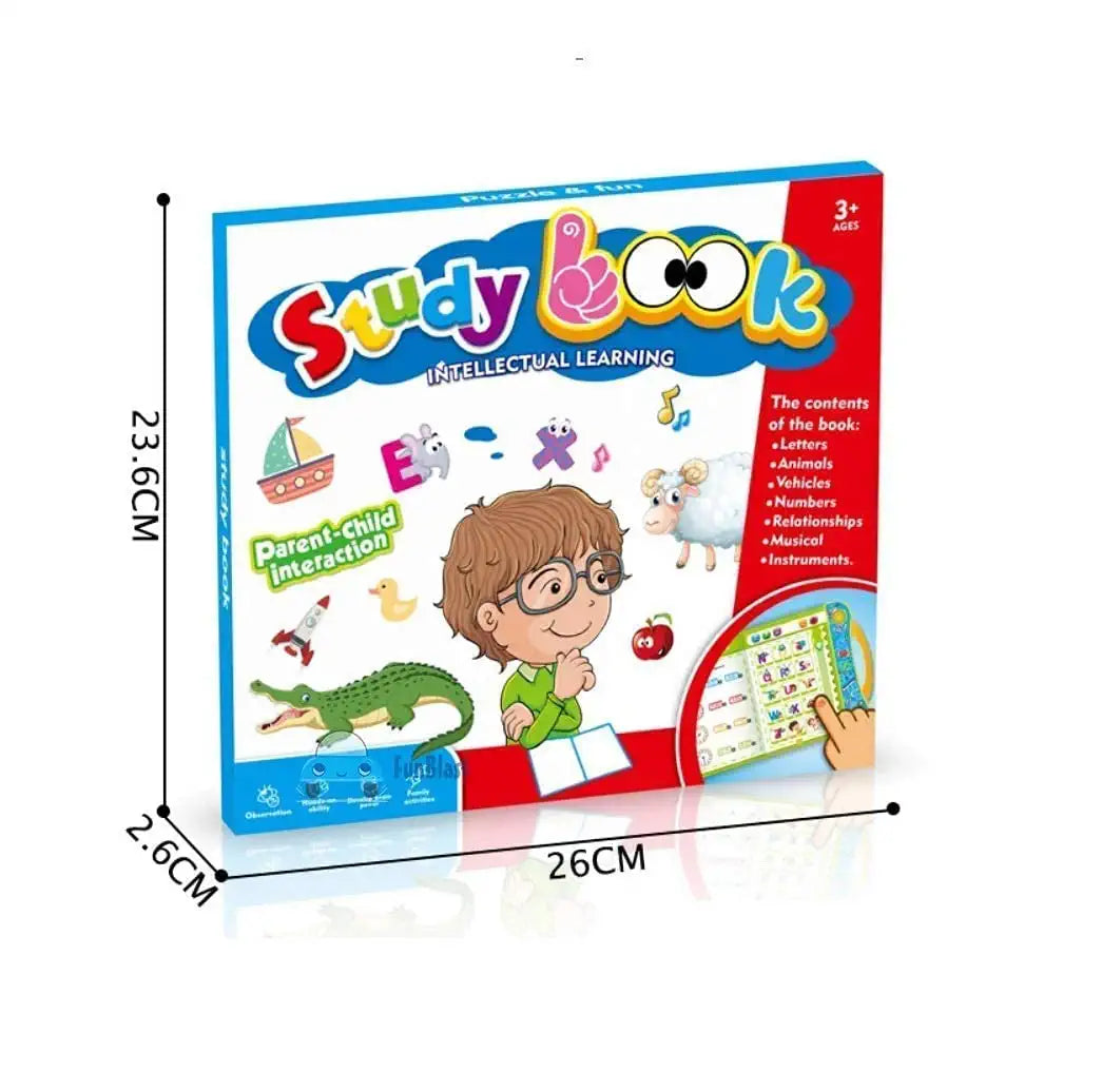 Goyal's Intelligence Book Sound Book for Children, English Letters & Words Learning Book, Fun Educational Toys. Activities with Numbers, Shapes Learning Book for Toddlers