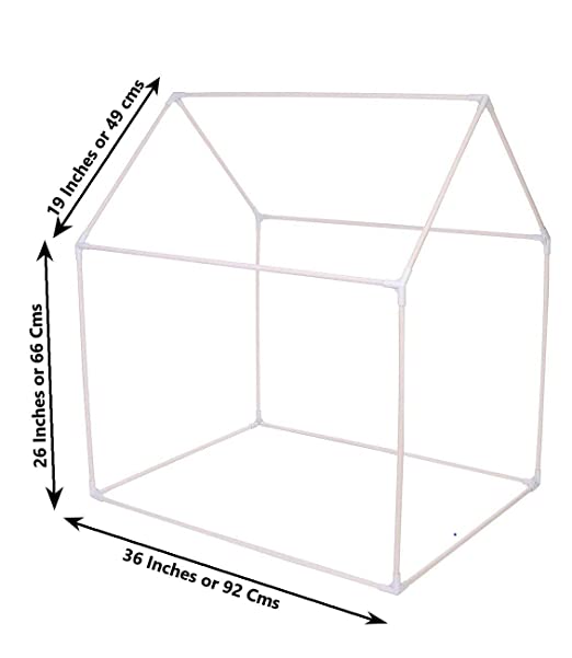 Goyal's Little Princess Kids Play Tent House with LED Light for 1-8 Years