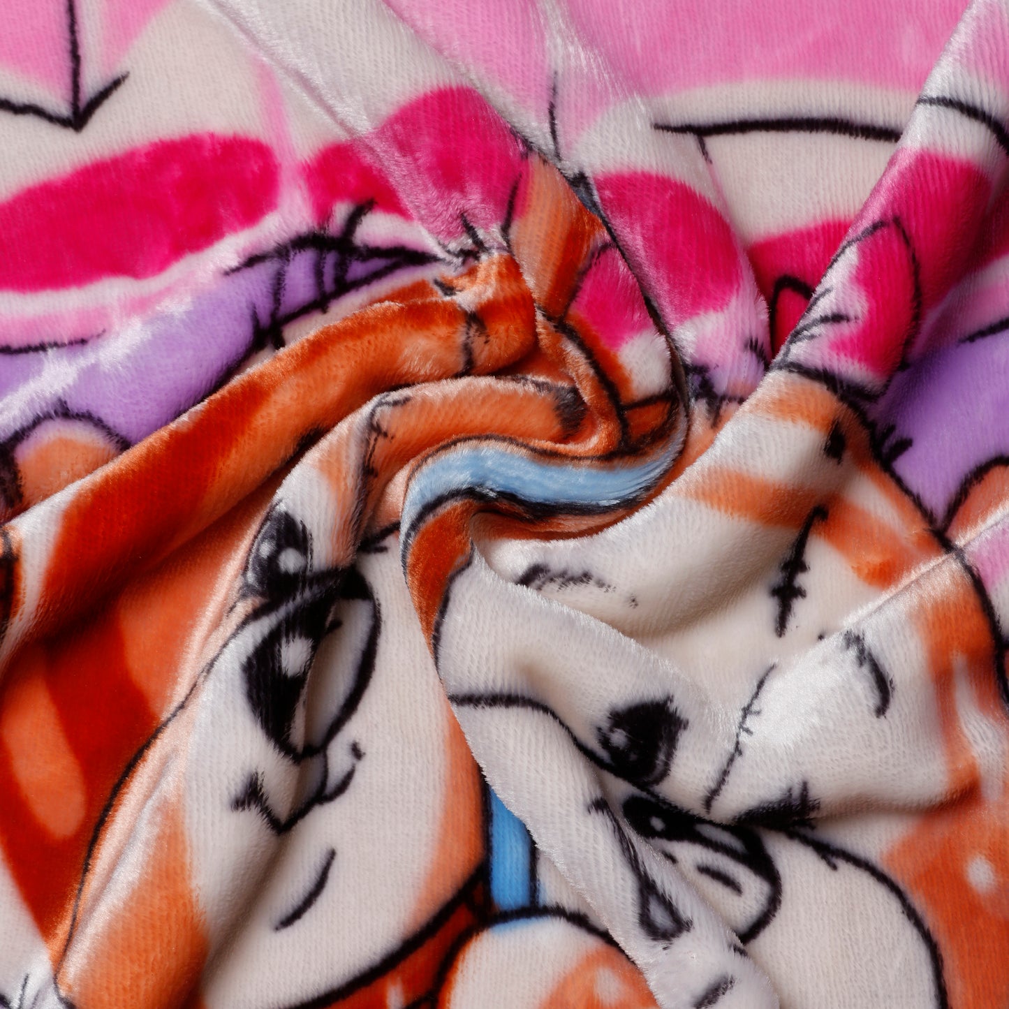 Goyal's Newborn Baby's Ultrasoft All Season Double Layer Cloudy Multi Design Mink Blanket (80 x 100 cm), for 0-2 Years Baby