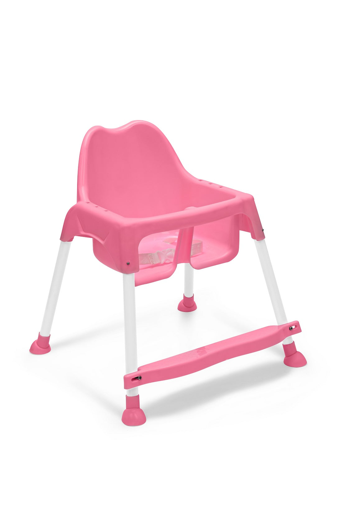 Goyal's 3 in 1 - Easy to Clean Bobo Pink Baby Dining Chair with Footrest and Tray, Upto 20 kgs