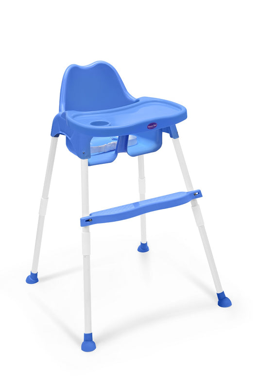 Goyal's 3 in 1 - Easy to Clean Bobo Blue Baby Dining Chair with Footrest and Tray, Upto 20 kgs