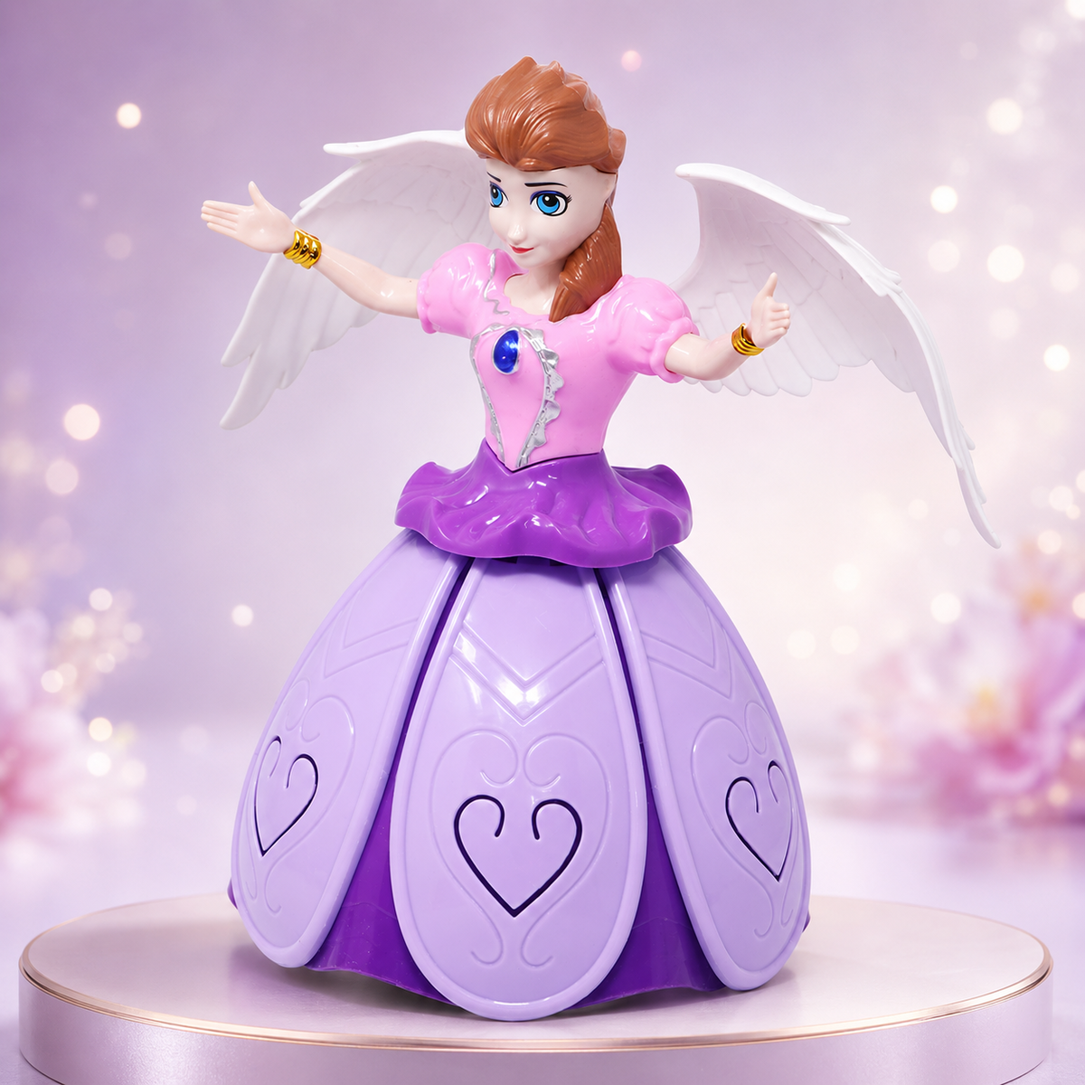 Goyal's Dancing Angel परी Doll Girl 360 Degree Rotating with Music & Flashing Lights Toy for Kids