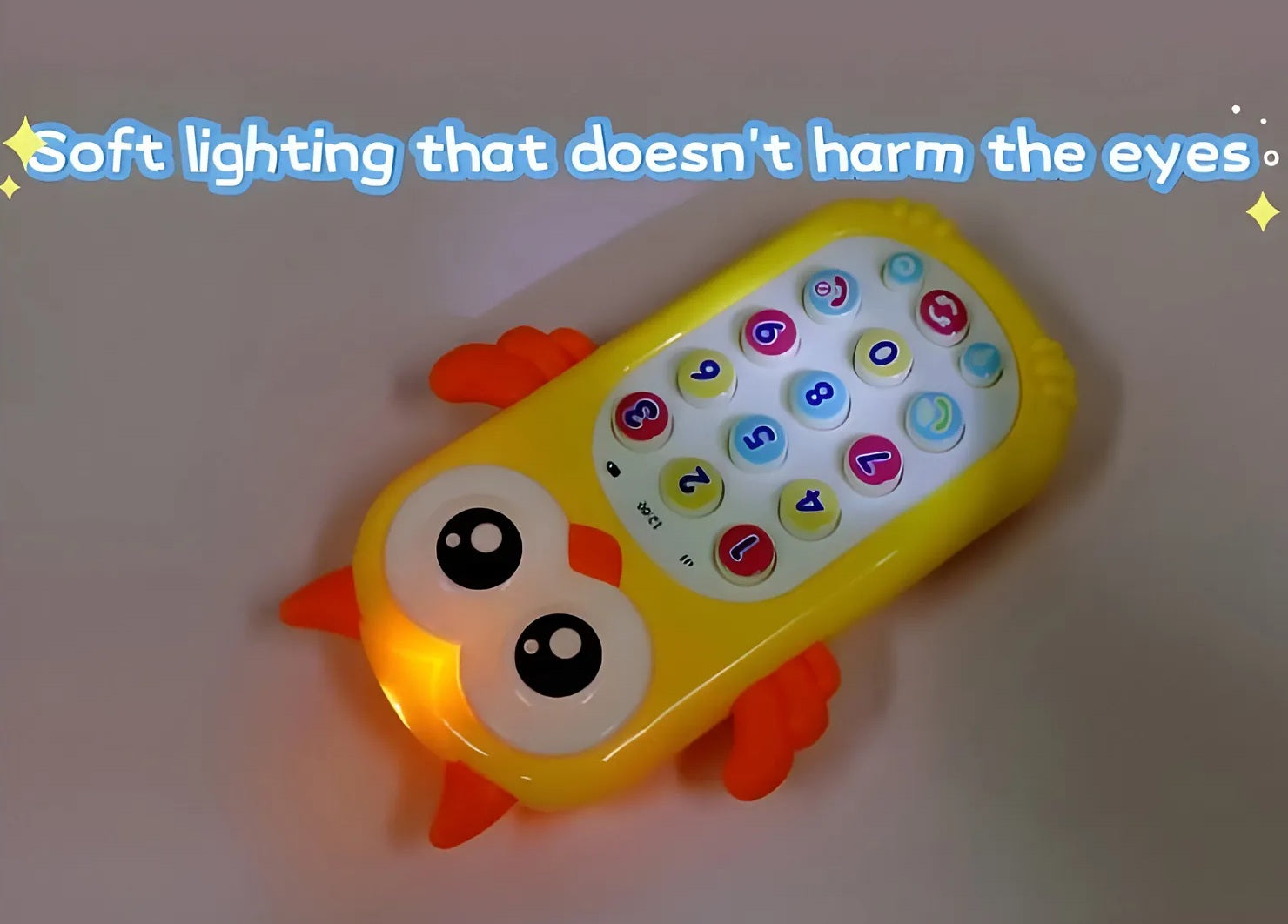 Goyal's Owl Intelligent Baby Cell Phone Mobile Toy for Kids, Toddlers with Music, Ringtones, Lights (Multi Color)