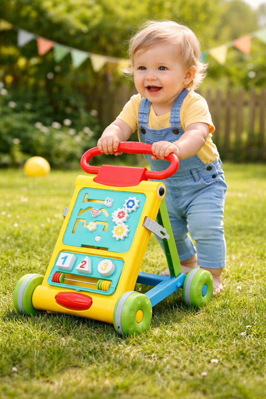 Goyal's Baby Activity Walker - Toddler Learning Toys for 6 Months -15 Months Old (Yellow)