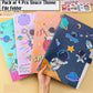 Goyal's Space Theme Multicolor A4 File Folder with 6 Pockets, Office Documents File, Expandable Folder (Pack of 4 Random Color)
