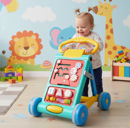 Goyal's Baby Activity Walker - Toddler Learning Toys for 6 Months -15 Months Old (Seagreen)