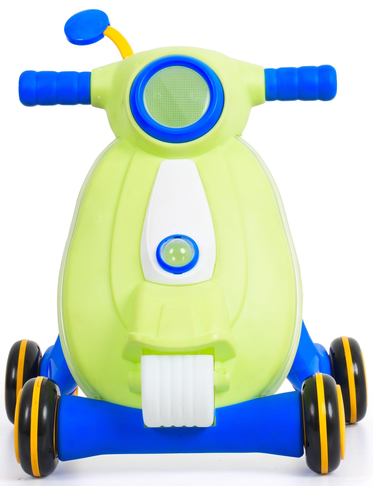 Goyal's TINY STEP Baby Walker Early Education Activity Center with Lights, Sounds and Ball Game, Baby Push Walker - Green & Blue