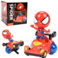 Goyal's Super Hero Car | 360° Rotating Toy Car with LED Lights | Action Figure Toy for Kids | Battery Operated Car Toy | Suitable for Ages 3+ | Durable & Fun Toy