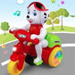 Goyal's Dancing Puppy Motorcycle Toy with Flashing Lights Music Sound Automatic Riding 360° Rotation Entertainment for Kids Both Boys and Girls, Assorted Multicolor