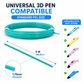 Goyal's 3D Pen Filament Refills, PLA Material, Low Temperature Safe, Non-Toxic and Odorless, Smooth Drawing Flow, Vibrant Colors 5 Meters Each - Pack of 10