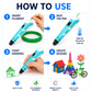 Goyal's 3D Pen Filament Refills, PLA Material, Low Temperature Safe, Non-Toxic and Odorless, Smooth Drawing Flow, Vibrant Colors 5 Meters Each - Pack of 10