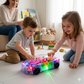 Goyal's Transparent Gear Vehicle Toy | 360° Rotating Multicolour Gear Toy with Lights & Music | Interactive 3D Concept Toy for Kids | Battery Operated