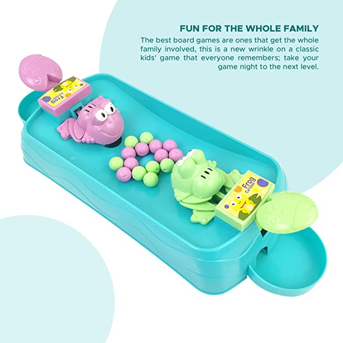 Goyal's 2 Players Hungry Frog Game, Funny Hungry Frog Eating Beans Game, (Best for Gift to Kids)- Multicolor