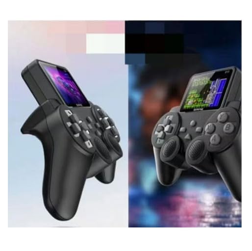 Goyal's S10 Controller Gamepad Digital Game Player, 520 in 1 Classic Games, Built-in Screen, Black, Connect TV