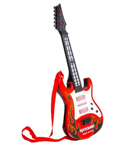 Goyal's Musical Guitar with Light and Pre-stored Notes with Nylon Wires | Toy Guitar with Light and Music for Kids