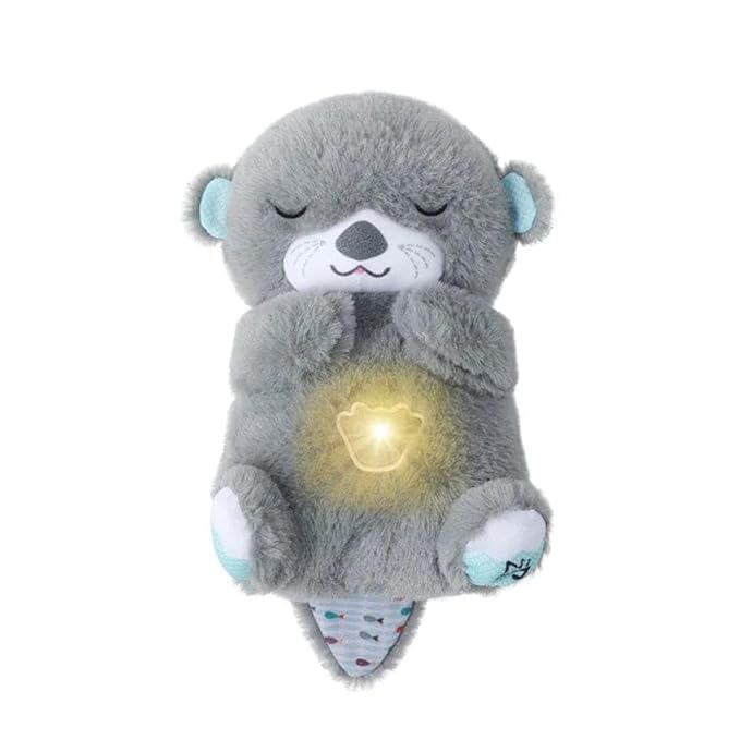 Goyal's Breathing Teddy Bear with Music for Baby Sensory Sleep Lights Rhythmic Soft Toy, Lights and Breathing Motion, Breathing Toy Teddy Bear with Lights | Best Gift for Kids (Dark Grey)