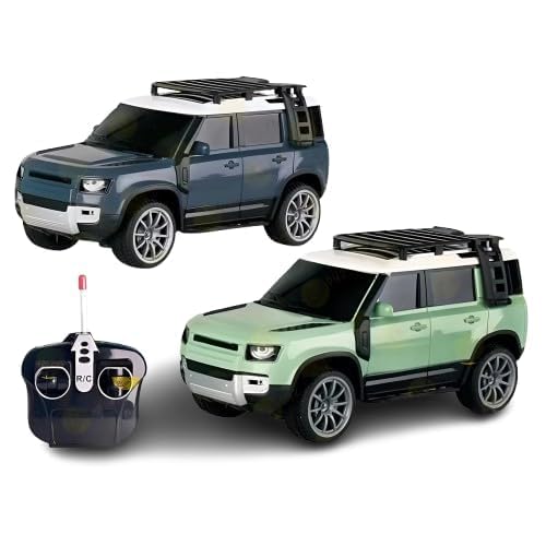 Goyal's Remote Control SUV Defender Car - High-Speed Off Road RC Car with Led Lights & Smoke - with Easy C-Type USB Cable Charging