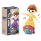 Goyal's 360° Rotating Musical Dance Study Girl Party All Night Toy with Attractive Multi Color Flashing Lights (Party Doll)