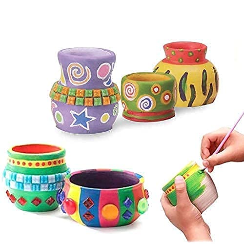 Goyal's Kids Pottery Wheel Kit - Battery Operated Pottery Wheel & Painting Kit for Beginners with Modeling Clay, Sculpting Clay & Tools