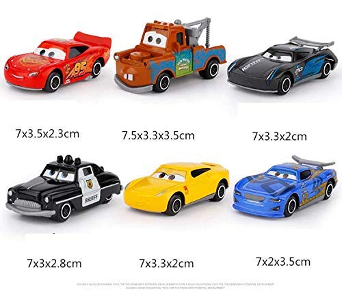 Goyal's Metal Die Cast Car Set Free Wheel High Speed Unbreakable for Kids - Pack of 6, Small Racing Cars for Exciting Playtime Adventures