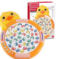 Goyal's Cute Duck Shape Round Fishing Fish Catching Game with Music & Lights - 45 Fishes 4 Ponds