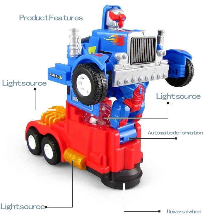 Goyal's Transforming Deform Truck Robot Toy - Lights, Music, and Endless Fun for Kids