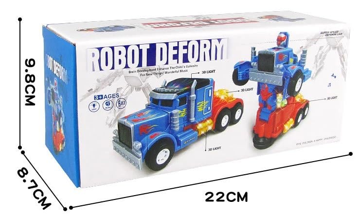 Goyal's Transforming Deform Truck Robot Toy - Lights, Music, and Endless Fun for Kids