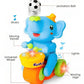 Goyal's Elephant Musician Toy, (Yellow) with Levitation Ball on Nose Along with Dazzling Light Drum Sound Music and Elephant Sound for Baby Toys