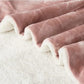 Goyal’s Ultra Soft Flannel Sherpa Blanket for Winter | Single Bed Reversible Plush Blanket 55 x 90 Inches | Thick, Warm & Cozy Dual Layer Microfibre Throw | Fade & Wrinkle Resistant - Pink