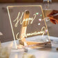 Goyal's LED Acrylic Writing Board with Light & 7 Colorful Pens | 30 X 20 cm DIY 3D Rewritable Message Pad