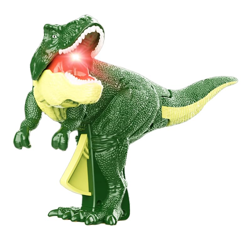 Goyal's Roaring & Head Swinging Dinosaur Toy for Kids with LED Light in Mouth & Realistic Actions Like - Rotating & Swinging Head and Tail, Movable Joints - Multicolor