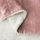 Goyal’s Ultra Soft Flannel Sherpa Blanket for Winter | Single Bed Reversible Plush Blanket 55 x 90 Inches | Thick, Warm & Cozy Dual Layer Microfibre Throw | Fade & Wrinkle Resistant - Pink