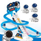 Goyal's Astronaut Space Slide Track Racing Toys for Kids - Small Space Cartoon Stair Climbing Toys for Kids, Escalator Toy with Lights and Music - 3 Space Cartoon Toy Included