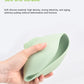 Goyal's Baby Feeding Bowl & Spoon Weaning Set, Food Grade Silicone Suction Cup Bowl & Wooden Spoon with Stay Put Silicone Suction Bowl, Gift for Toddler Children Girls Boys (Grey)