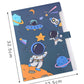 Goyal's Space Theme Multicolor A4 File Folder with 6 Pockets, Office Documents File, Expandable Folder (Pack of 2 Random Color)