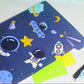 Goyal's Space Theme Multicolor A4 File Folder with 6 Pockets, Office Documents File, Expandable Folder (Pack of 4 Random Color)