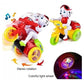 Goyal's Dancing Puppy Motorcycle Toy with Flashing Lights Music Sound Automatic Riding 360° Rotation Entertainment for Kids Both Boys and Girls, Assorted Multicolor