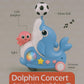 Goyal's Dolphin Musician Toy with Levitation Ball on Nose Along with Dazzling Light and Music - Multicolor