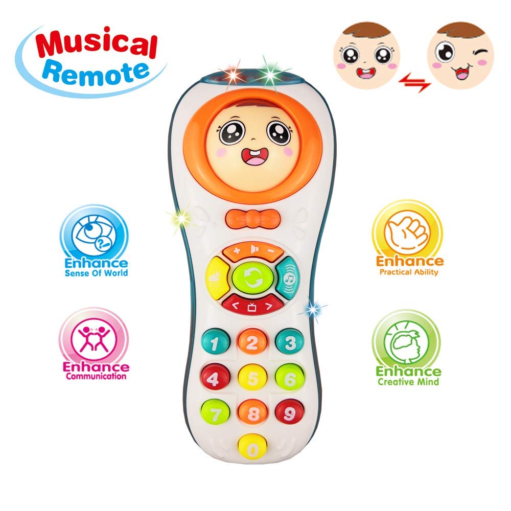 Goyal's Musical Remote Toy 6 Months, Toys for 1-3 Year Old Baby Boys and Girls Birthday Gift Baby Toddlers