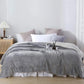 Goyal’s Ultra Soft Flannel Sherpa Blanket for Winter | Single Bed Reversible Plush Blanket 55 x 90 Inches | Thick, Warm & Cozy Dual Layer Microfibre Throw | Fade & Wrinkle Resistant - Silver Grey