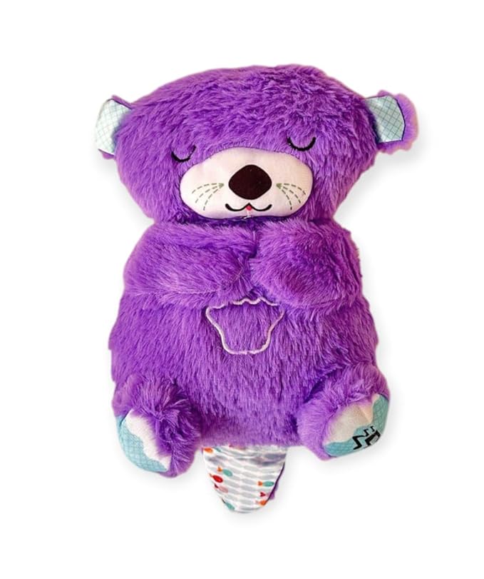 Goyal's Breathing Teddy Bear with Music for Baby Sensory Sleep Lights Rhythmic Soft Toy, Lights and Breathing Motion, Breathing Toy Teddy Bear with Lights | Best Gift for Kids (Pink)