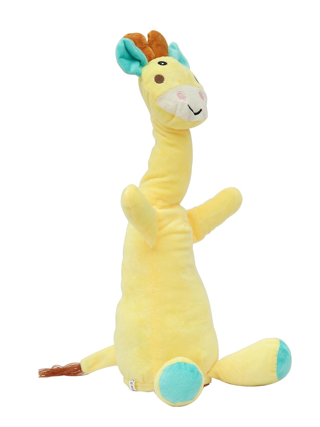 Goyal's Dancing Cow Talking Toy, Wriggling, Singing & Repeating What You Say, Funny Education Toy for Babies & Kids - Yellow (Rechargable)