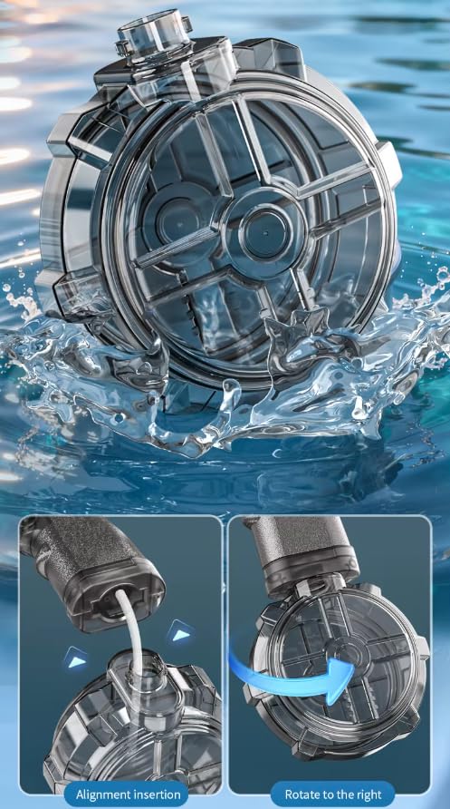 Goyal's High Pressure Holi Pichkari Electric Water Gun, Automatic Squirt Gun with 300CC Excellent Range 25-32 Feet