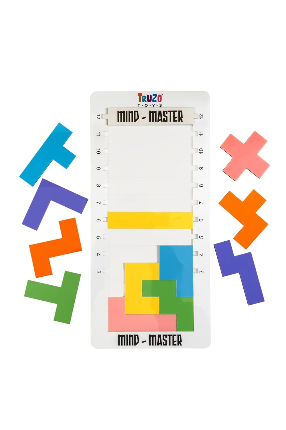 Goyal's Early Learning Mind Master Game for Kids, Acrylic Jigsaw Tetris Puzzle, Brain Booster Building Blocks for kids