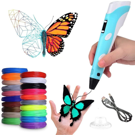 Goyal's 3D Pen for Kids & Adults | Professional 3D Printing Pen with PLA Filament Adjustable Speed & Temperature LCD Display | 3D Drawing Pen Perfect for DIY and Crafting for Boys and Girls