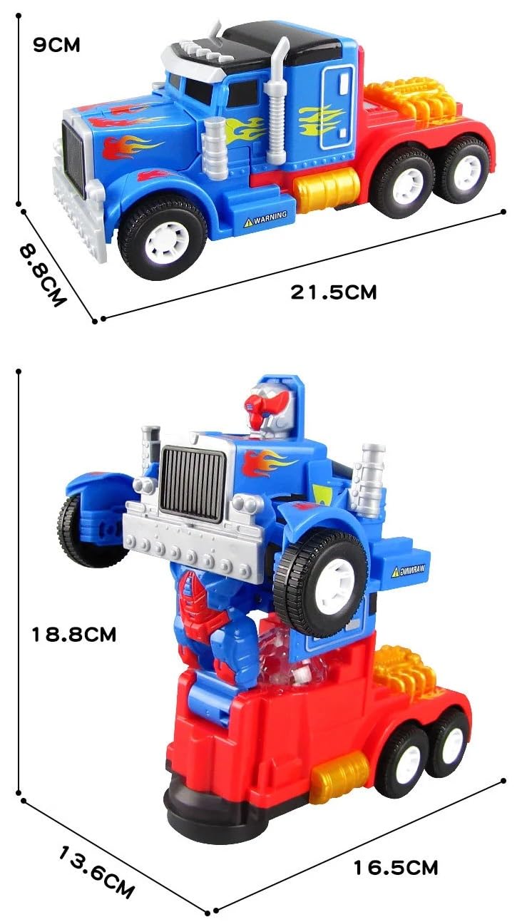 Goyal's Transforming Deform Truck Robot Toy - Lights, Music, and Endless Fun for Kids