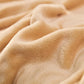 Goyal’s Ultra Soft Flannel Sherpa Blanket for Winter | Single Bed Reversible Plush Blanket 55 x 90 Inches | Thick, Warm & Cozy Dual Layer Microfibre Throw | Fade & Wrinkle Resistant - Golden Beige