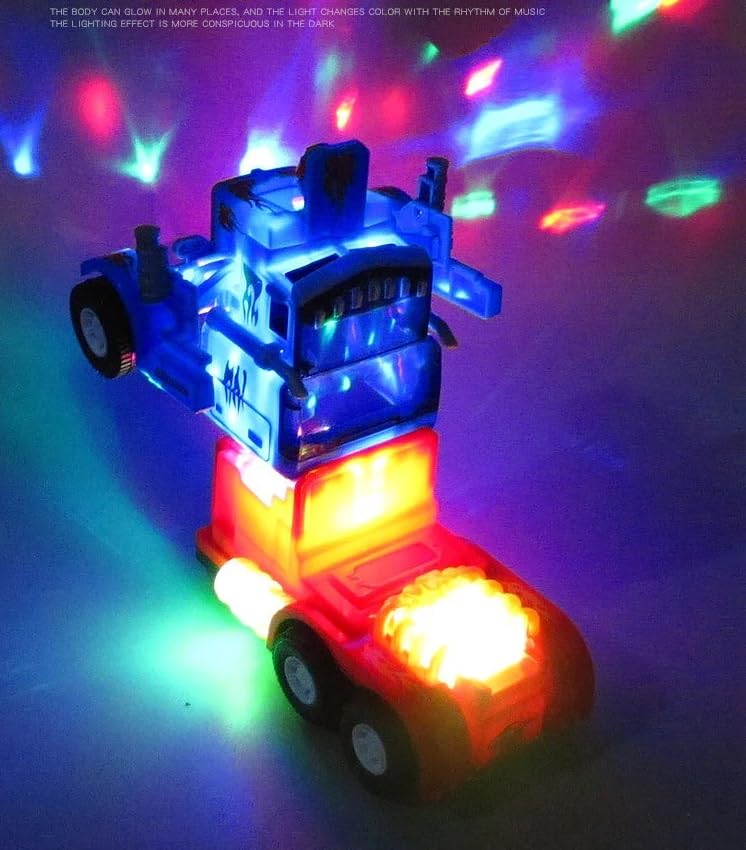 Goyal's Transforming Deform Truck Robot Toy - Lights, Music, and Endless Fun for Kids