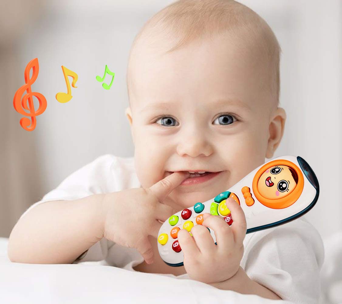 Goyal's Musical Remote Toy 6 Months, Toys for 1-3 Year Old Baby Boys and Girls Birthday Gift Baby Toddlers